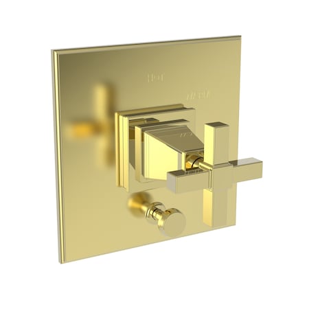 Newport Brass Balanced Pressure Tub & Shower Diverter Plate W/ Handle Brass 5-3152BP-03N